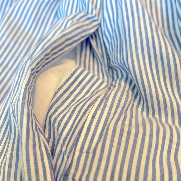 NWT J Crew Factory Dress Ruffle Neck Puff Sleeve 8P - Picture 6 of 10